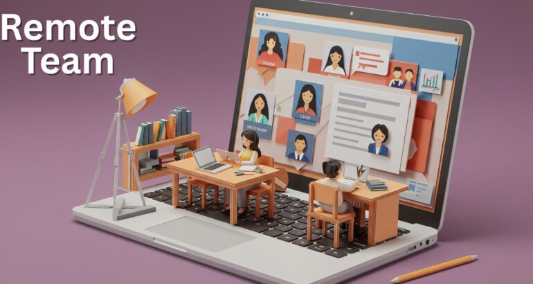 “Remote team members working from different locations using Cloud PBX with remote extensions, showing clear voice calls, professional business communication, and reduced video meeting fatigue.”